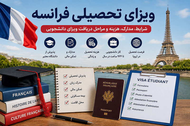 ویزای تحصیلی فرانسه